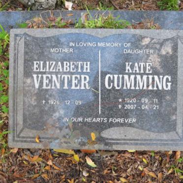 VENTER Elizabeth -1926 :: CUMMING Kate 1920-2007