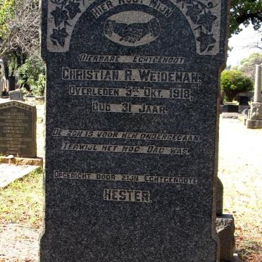 WEIDEMAN Christian R. -1918