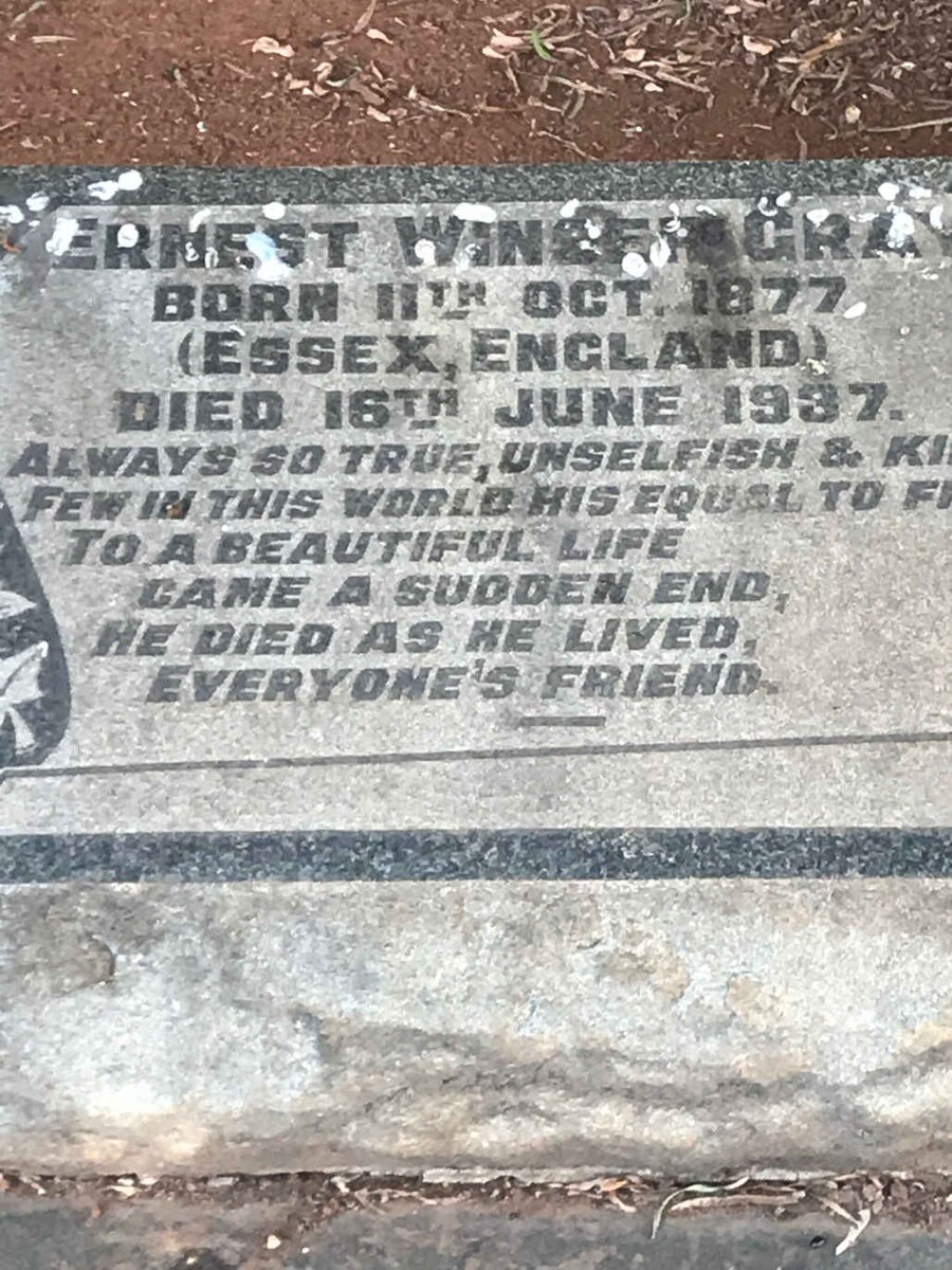 GRAY Ernest Winser 1877-1937