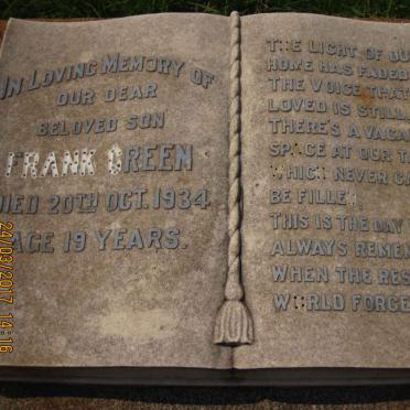 GREEN Frank -1934