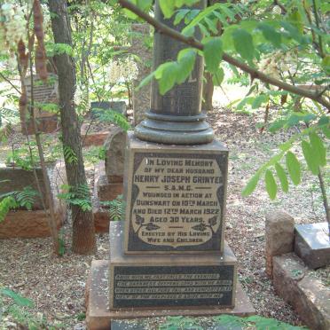 GRINYER Henry Joseph -1922