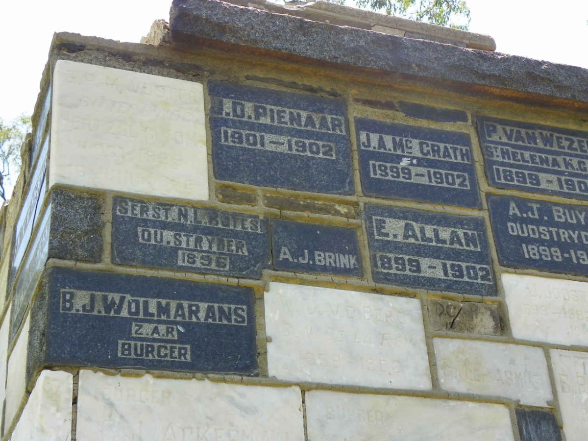 VOSTER :: PIENAAR :: McGRATH :: BOTES : BRINK :: ALLAN :: WOLMARANS B.J.