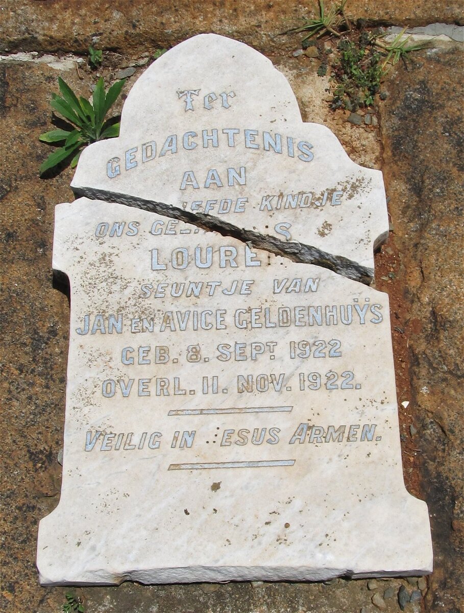 GELDENHUYS Lourens 1922-1922