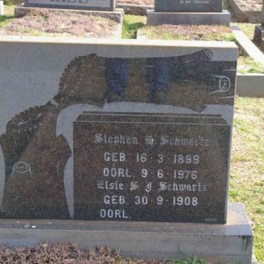 SCHWARTZ Stephen 1899-1976 &amp; Elsie S.J.