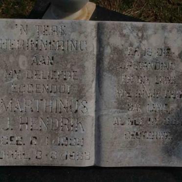HENDRIK Marthinus J. 1939-1968