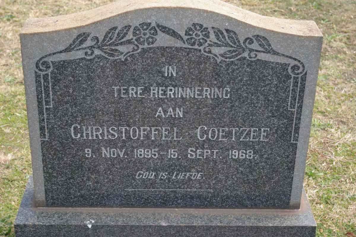 COETZEE Christoffel 1895-1968