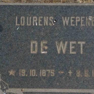 WET Lourens Wepener, de 1875-1948