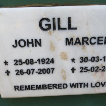 GILL John 1924-2007 &amp; Marcella 1929-2015
