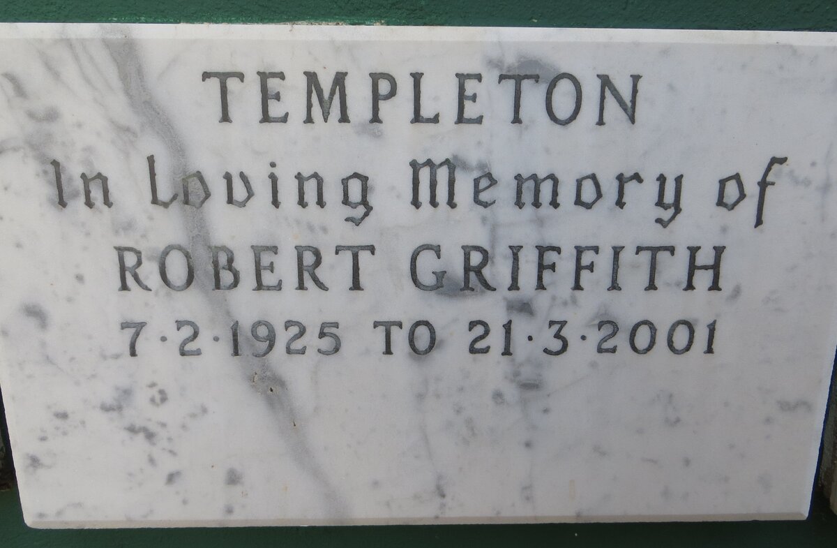 TEMPLETON Robert Griffith 1925-2001