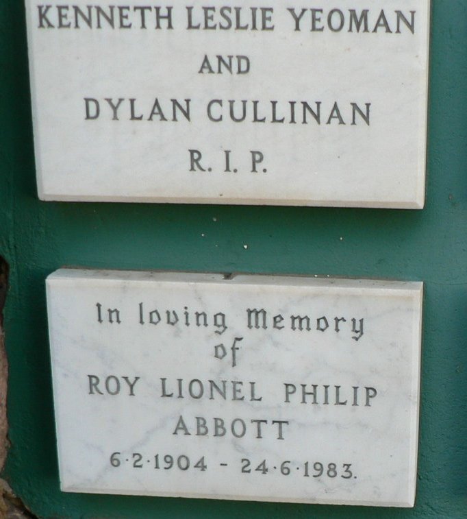 YEOMAN Kenneth Leslie :: CULLINAN Dylan :: ABBOTT Roy Lionel Philip 1904-1983