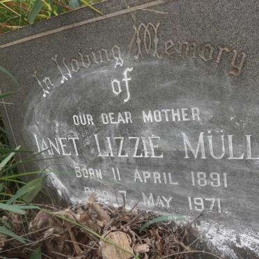 MULLER Janet Lizzie 1891-1971