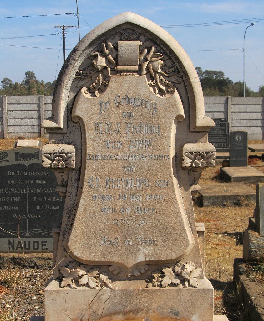 NEETHLING M.M.J. nee ZINN -1902