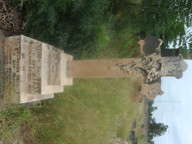 MERWE Pieter Jacobus, van der -1903 &amp; Anna Susanna Wilhelmina NEETHLING -1914