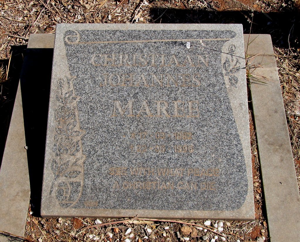 MAREE Christiaan Johannes 1992-1996