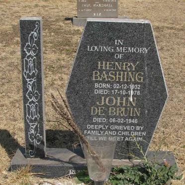BASHING Henry 1932-1978 :: DE BRUIN John -1946