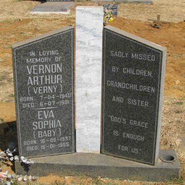 BAGLEY Vernon Arthur 1940-1981 &amp; Eva Sophia 1937-1995