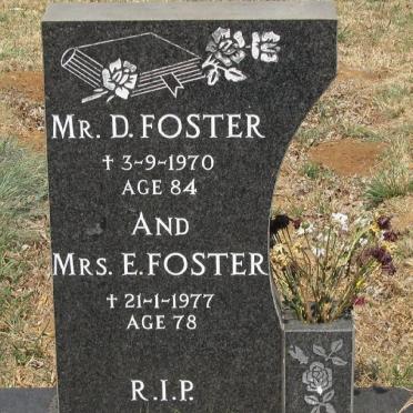 FOSTER D. -1970 &amp; E. -1977