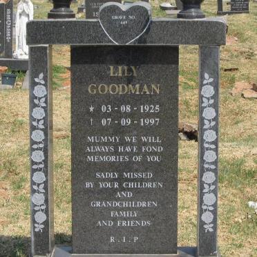 GOODMAN Lily 1925-1997