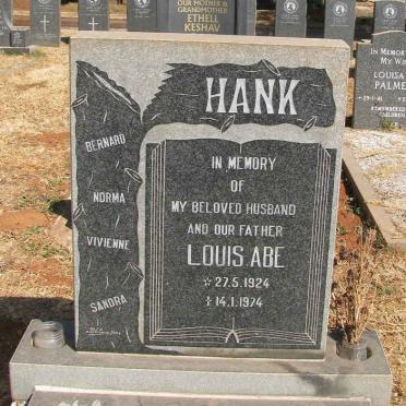 HANK Louis Abe 1924-1974