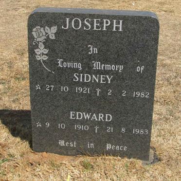 JOSEPH Sidney 1921-1982 :: JOSEPH Edward 1910-1983