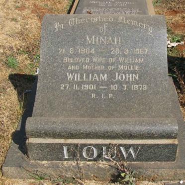 LOUW William John 1901-1979 &amp; Minah 1904-1967