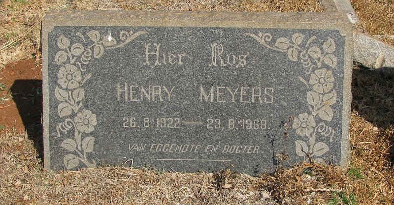 MEYERS Henry 1922-1963