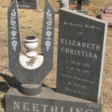 NEETHLING Elizabeth Christina 1925-1959