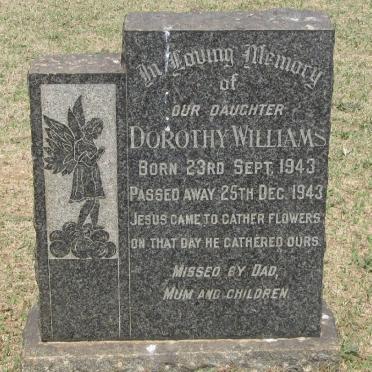 WILLIAMS Dorothy 1943-1943