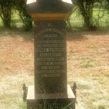 GELDENHUYS Sophia Catharina nee ALBERTS 1887-1927
