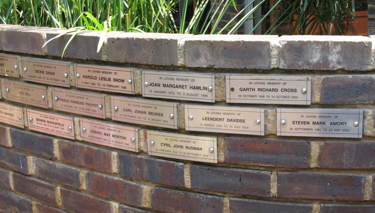 3. Northcliff Union Church Memorial Wall