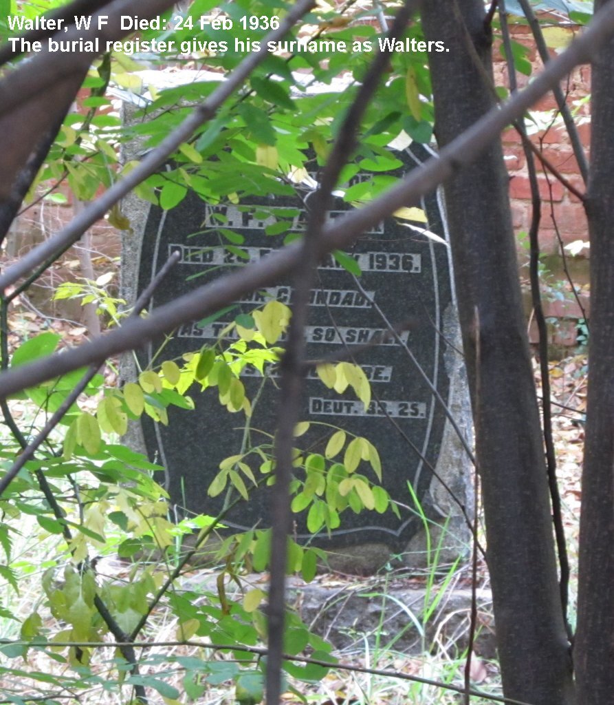 WALTER W.F. -1936