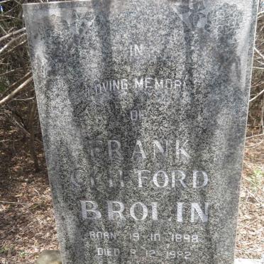 BROLIN Frank Clifford 1898-1982