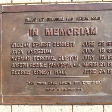 Saxonworld War Memorial for those who died in the Great War 1914-1918