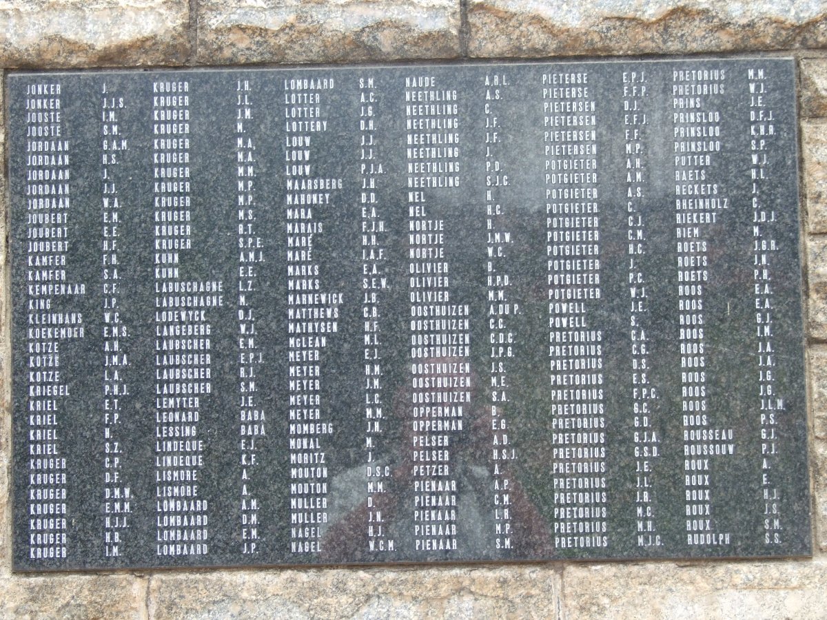 10. Memorial plaque of names of persons who died in the Concentration camp