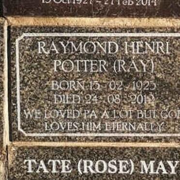 POTTER Raymond Henri 1925-2012