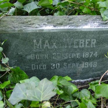 WEBER Max 1874-1948