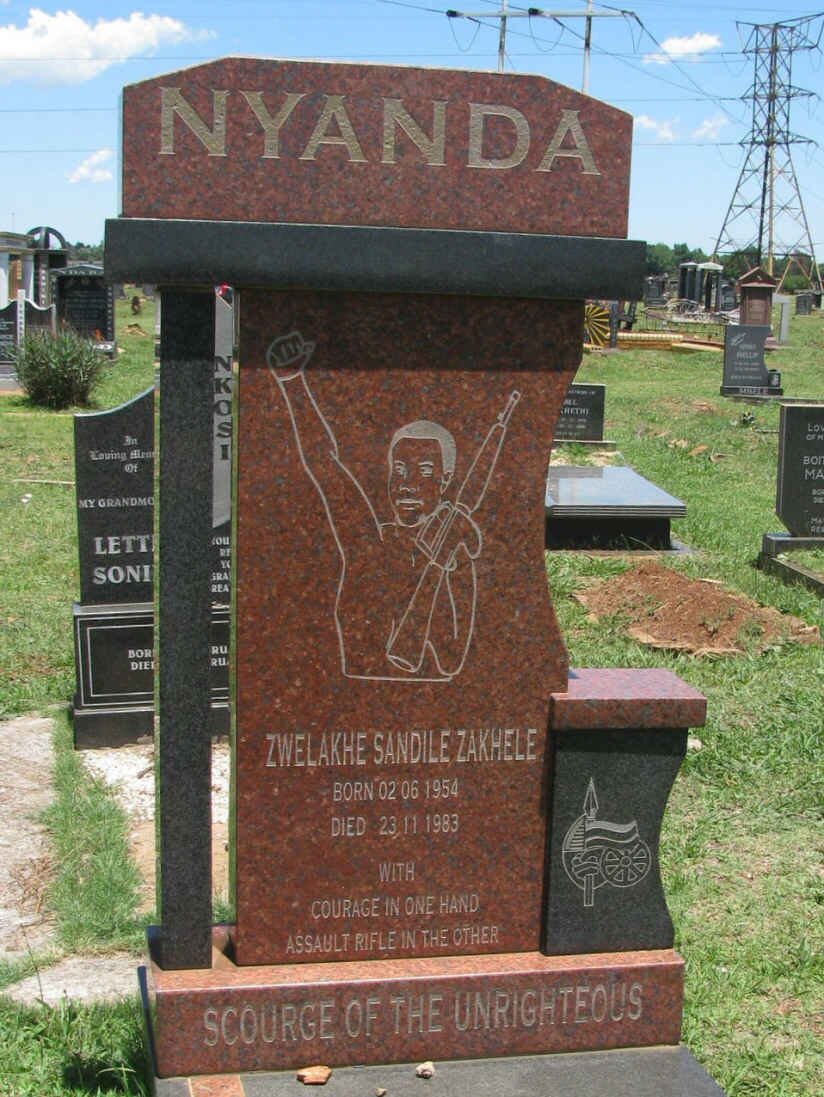 NYANDA Zwelakhe Sandile Zakhele 1954-1983