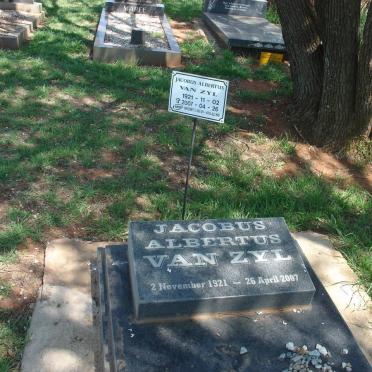 ZYL Jacobus Albertus, van 1921-2007