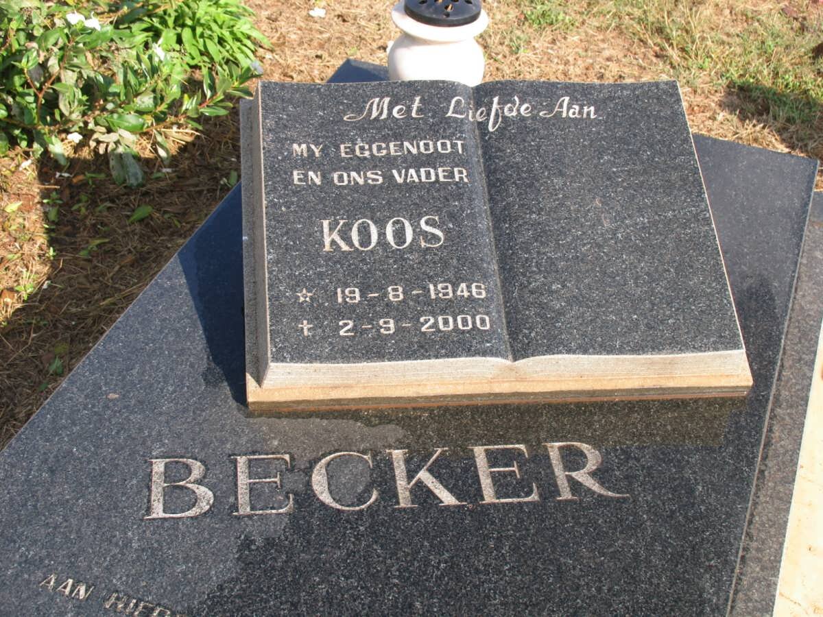 BECKER Koos 1948-2000