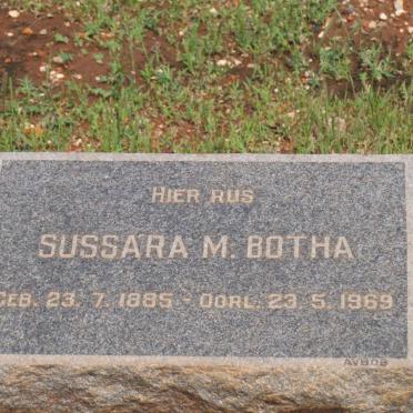 BOTHA Sussara M. 1885-1969