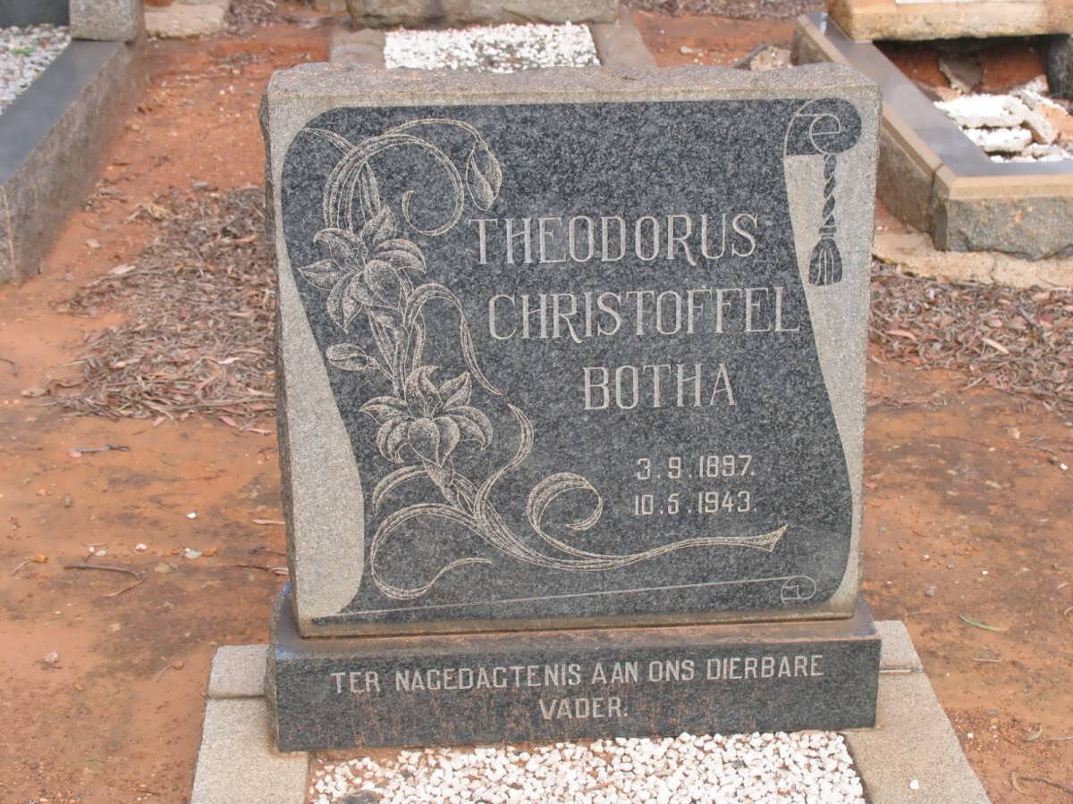 BOTHA Theodorus Christoffel 1897-1943