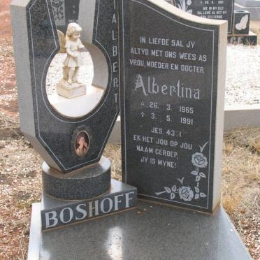 BOSHOFF Albertina 1965-1991