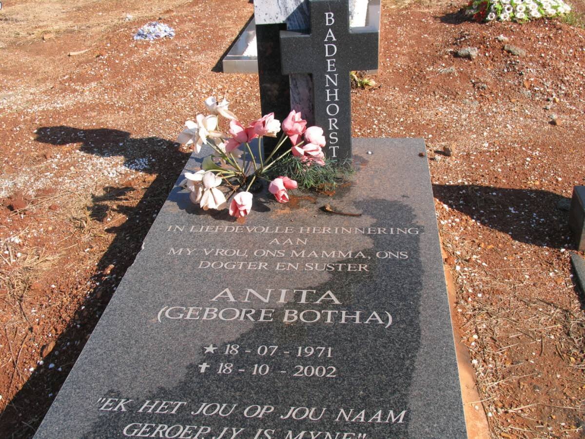 BADENHORST Anita nee BOTHA 1971-2002