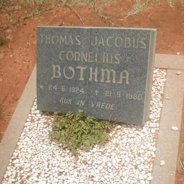 BOTHMA Thomas Jacobus Cornelius 1924-1980