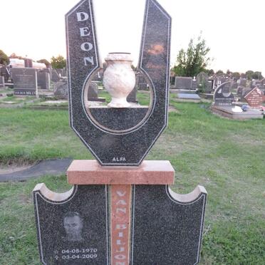 BILJON Deon, van 1970-2009