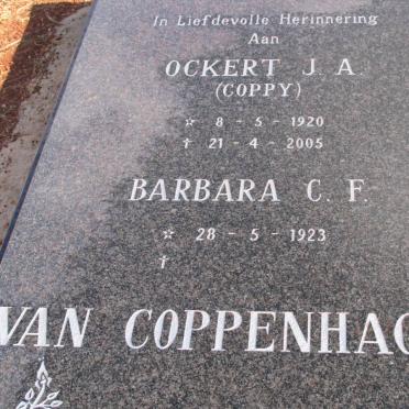 COPPENHAGEN Ockert J.A., van 1920-2005 &amp; Barbara C.F. 1923-
