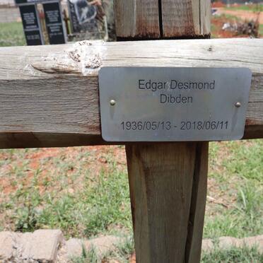 DIBDEN Edgar Desmond 1936-2018