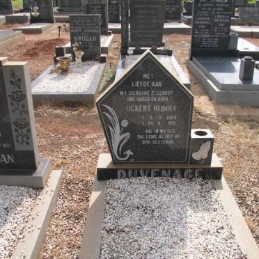 DUVENAGE Ockert Rudolf 1904-1991