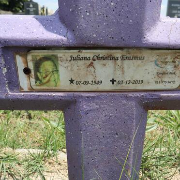 ERASMUS Juliana Christina 1949-2019