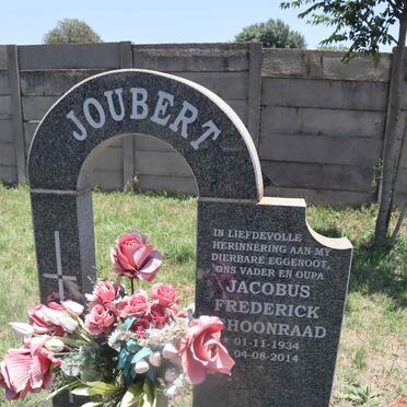 JOUBERT Jacobus Frederick Schoonraad 1934-2014